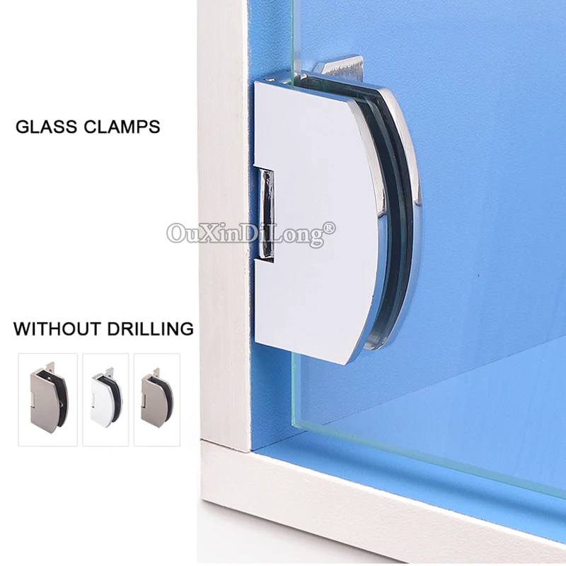 

Фирменная Новинка, 4 шт., петли для стеклянных дверей шкафа, дверные петли для винного шкафа, стеклянные петли для шкафа, стеклянные зажимы без сверления