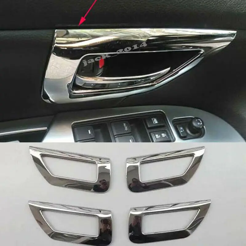 For Suzuki SX4 S-cross 2014 2015 2016 Accessories ABS Chrome Inner Door Handle Bowl 4pcs/set