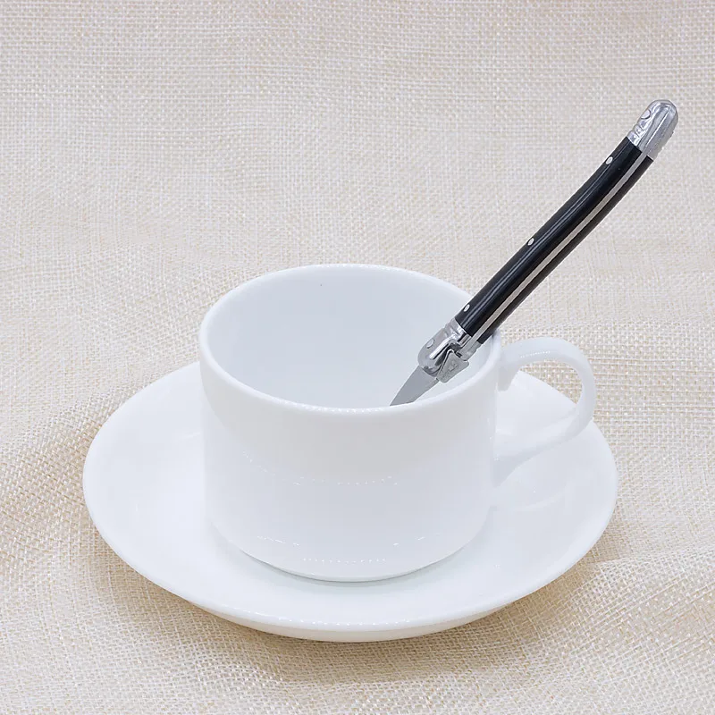 Laguiole Tea spoon Rainbow Mini Coffee Spoons Ice Fruit Dessert Soup Teaspoon Colorful Tableware 6\'\' 15cm Small Party Scoop