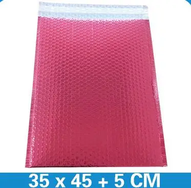 20pcs shock absorption Color aluminized bubble bag Clothing packaging foil envelope bag 35*45+5cm