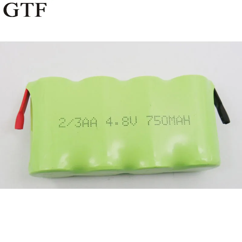 GTF NI-MH 2/3AA 4.8V 750MAH  Rechargeable Battery For LED Flashlight RC Drone NI-MH Batteries