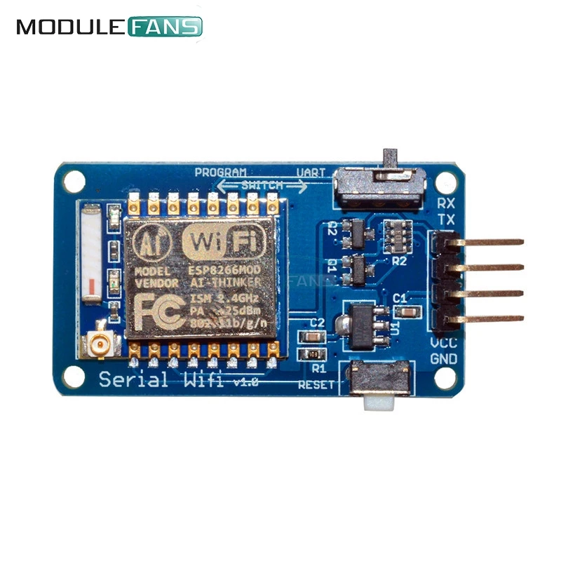 ESP8266 ESP-07 ESP07 واي فاي المسلسل جهاز الإرسال والاستقبال اللاسلكية لوحة تركيبية 3.3 فولت 5 فولت 8N1 TTL UART ميناء تحكم لاردوينو R3