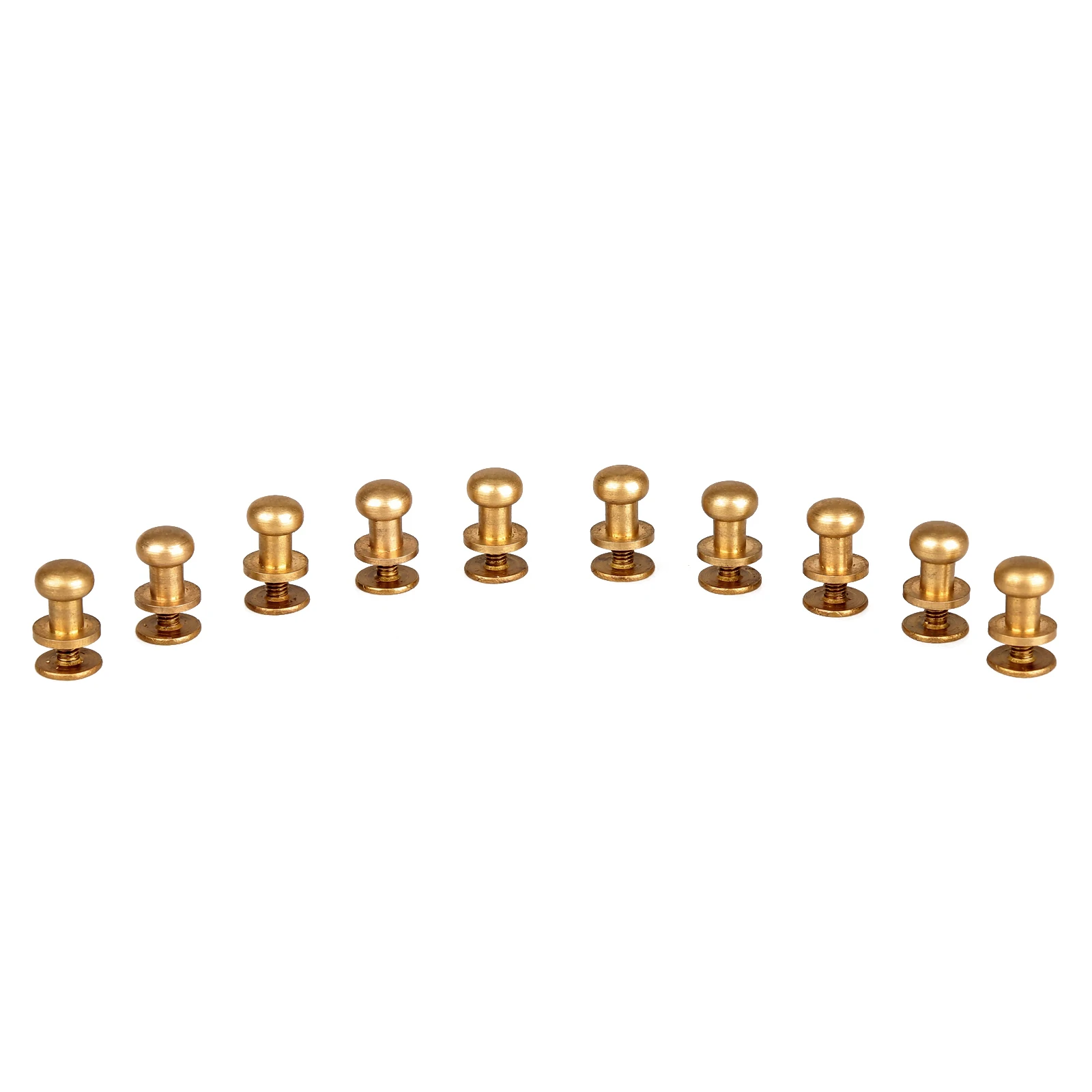 10Pcs Decoratieve Knoppen Lederen Gereedschap Messing Zak Klinknagel Schroef Naaien Knop Studs Botones Para Manualidades 5/6/7/8/9/10Mm