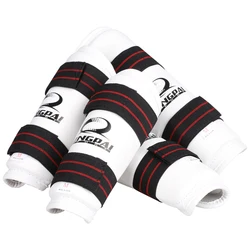 1 Pair Shin Guard For Kick Boxing MMA Karate Taekwondo Sanda Fight Protective Equipment Muay Thai Protector Shin Arm Leg Guards