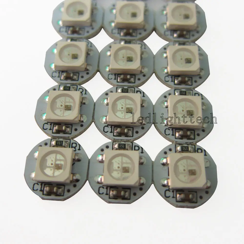 100pcs WS2812B SK6812 5050 RGB LED & PCB Board 1-LED Addressable Module Pixel Light 5V mini PCB board (10mm*3mm) Heatsink