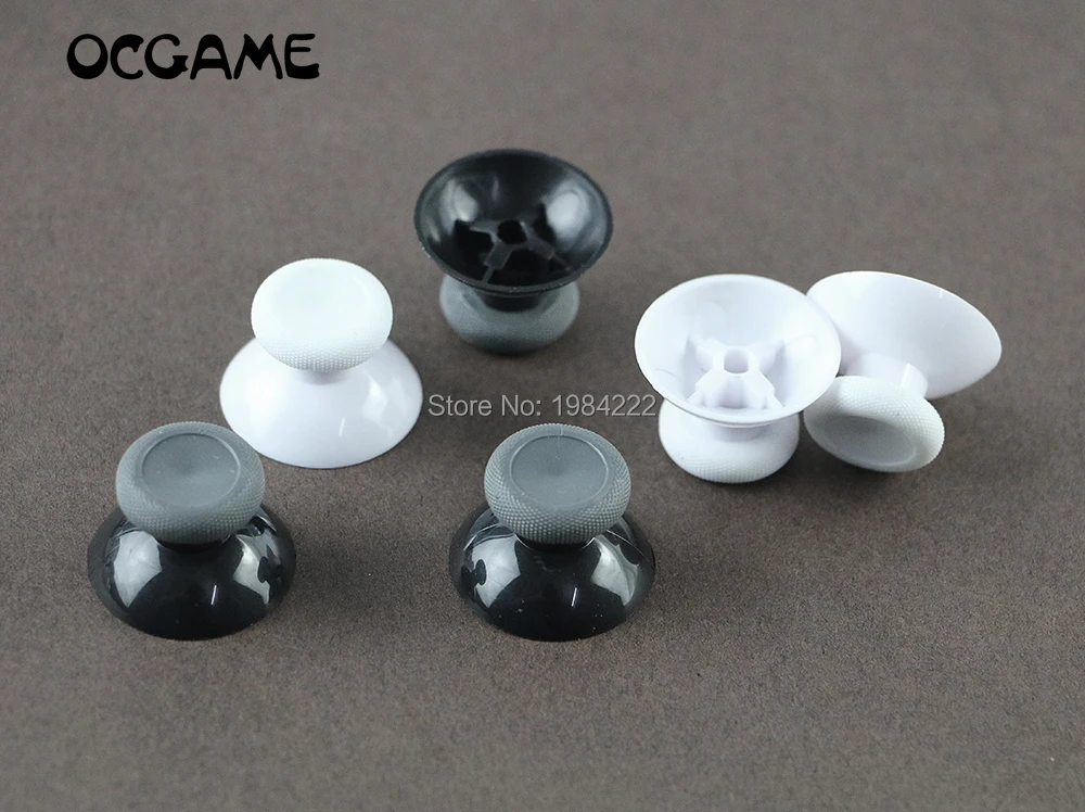 100 buah/lot tutup Joystick thumbstick analog hitam abu-abu & putih penutup pegangan Rocker kepala jamur untuk xboxone s XBOX one slim