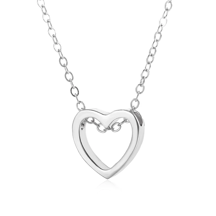 Tiny Heart Necklace For Women Stainless Steel Heart Shape Pendant Necklace Gift Ethnic Bohemian Choker Necklace Drop Shipping