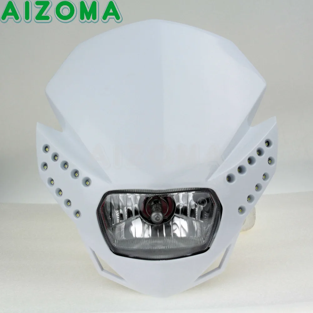 LED Vision HP Headlight w/Turn Signal Light Universal Naked Motorcycle Dual Sport Headlamp For Suzuki DRZ400S DRZ400SM image 2
