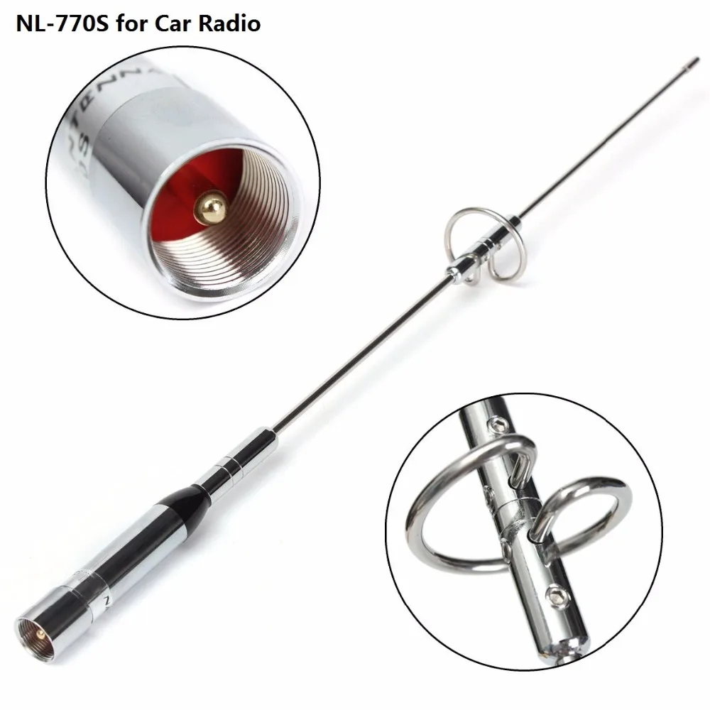 

Silver NAGOYA NL-770S Dual Band 144/430MHz 2.15dBi High Gain Amateur Car Radio Mobile Antenna for Motorola UV5R UV5RA UV82 UV9R