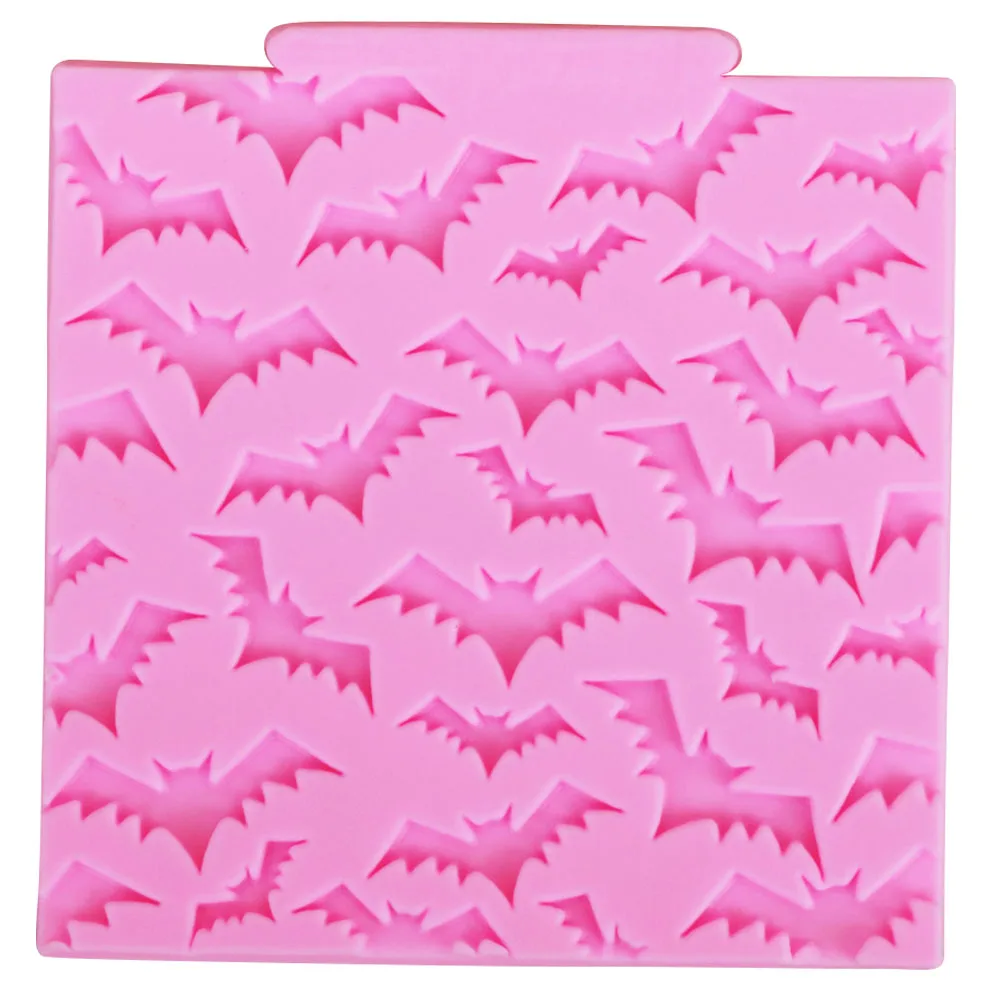 M946 Bat Silicone Mold Halloween Cake Border  Cupcake Fondant Cake Decorating Tools Candy Clay Chocolate Gumpaste Moulds