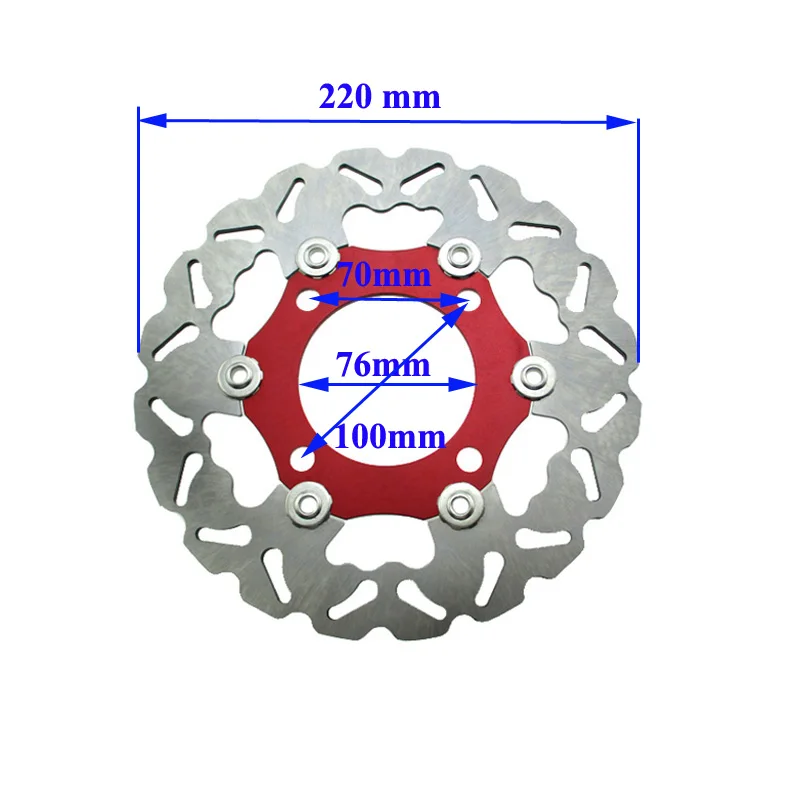 XLSION 220mm Floating Brake Disc Disk Rotor For 50cc 110cc 125cc 140cc 150cc 160cc SDG wheel Pit Dirt Bikes