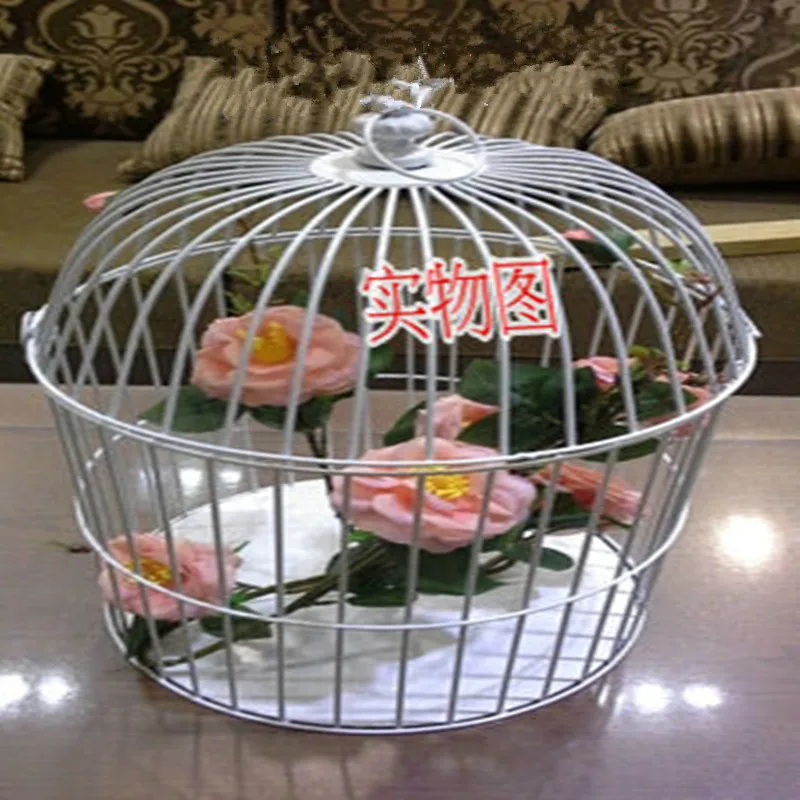 1pcs Continental Iron Birdcage Decorative Window Small Cage Wedding Ornaments Classical Cages for Bird