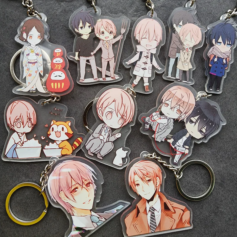 1pc Ten Count Double Side keychains Kurose shirotani Kiten Styles Tadaomi Very Cute llavero Keyring Portachiavi BL Fans