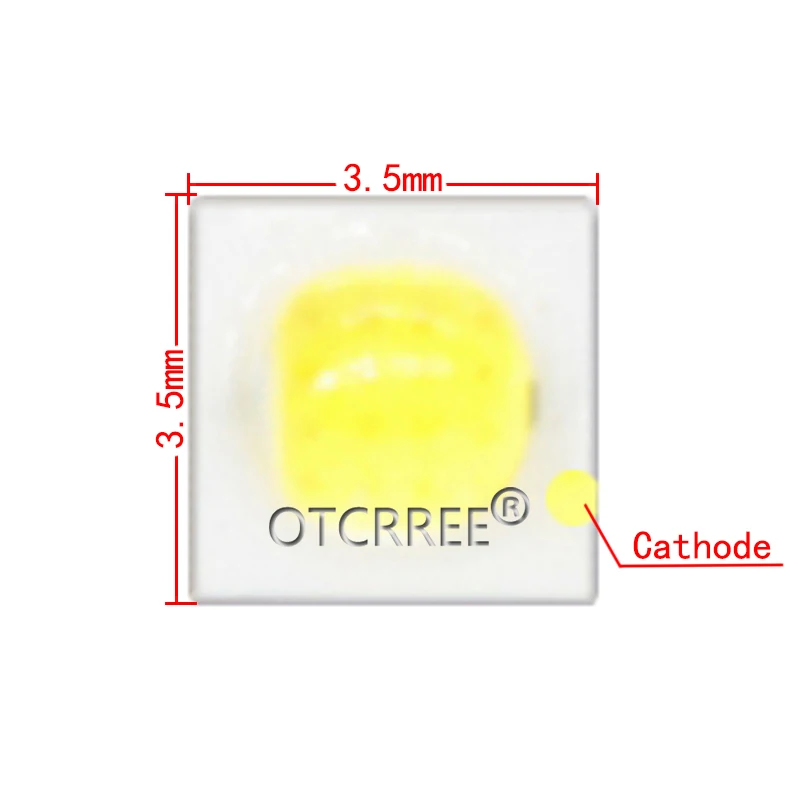 50 SZTUK Chip LED 1W-3W 3535 SMD Dioda LED dużej mocy 3-3,6V 700mA Chip emiter światła Zimna biel 6500K Neutralna biel Ciepła biel — zdjęcie 6