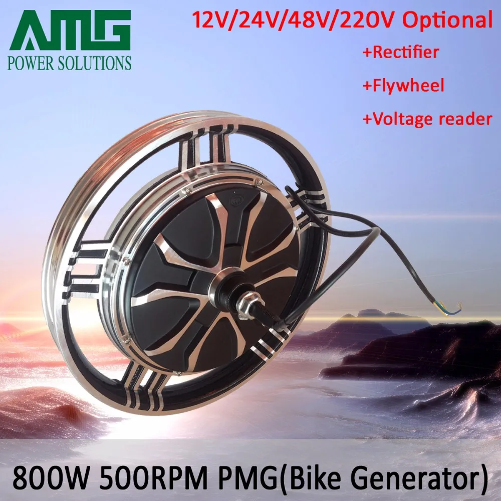 baixa velocidade gerador de ima permanente sem escova de terra rara gerador de bicicleta gerador de emergencia gerador diy 800w 48v 01