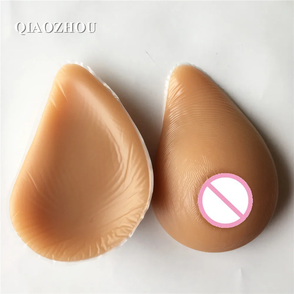 1000g  artificial realistic breast forms d cup for transvestite silicone natural boobs tan skin tone