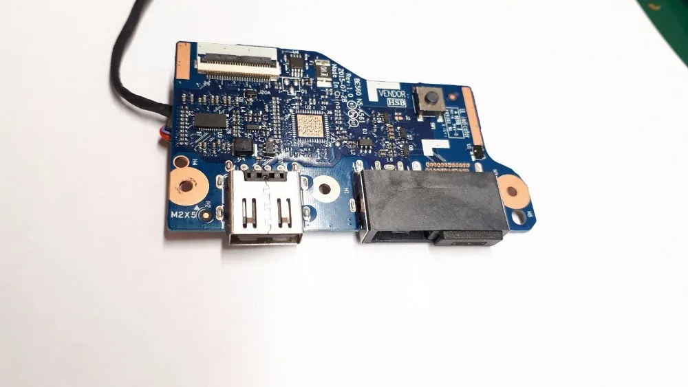 For Lenovo E565 Netzteil - Ladebuchse Platine DC IN Jack Power Button Board NS-A561 100% test ok