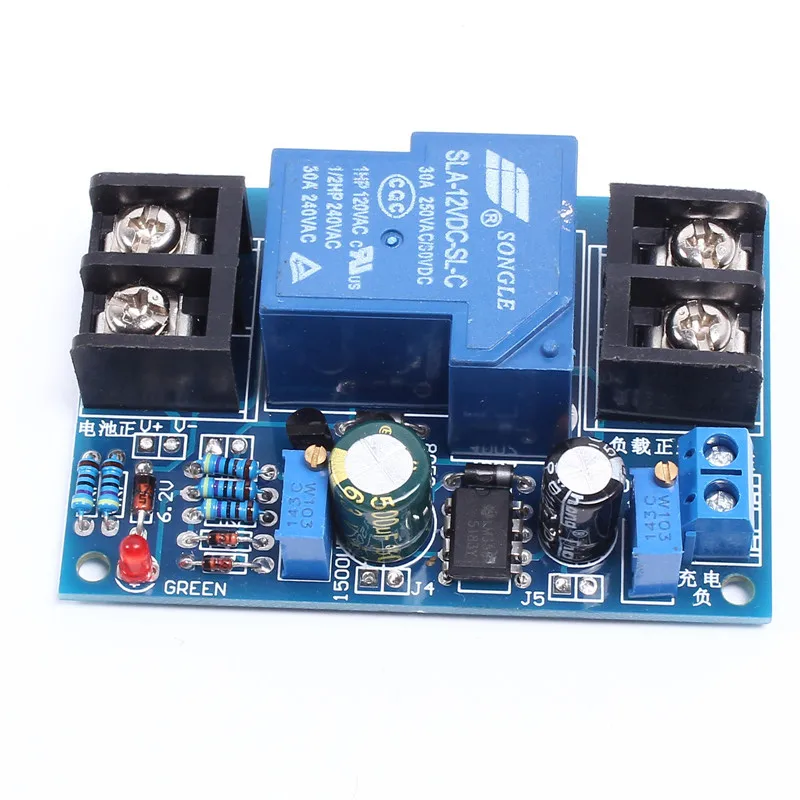 12V Battery Discharge Protection Module Board Anti-Over Automatically Restore Low Voltage With LED Indicator Light Universal