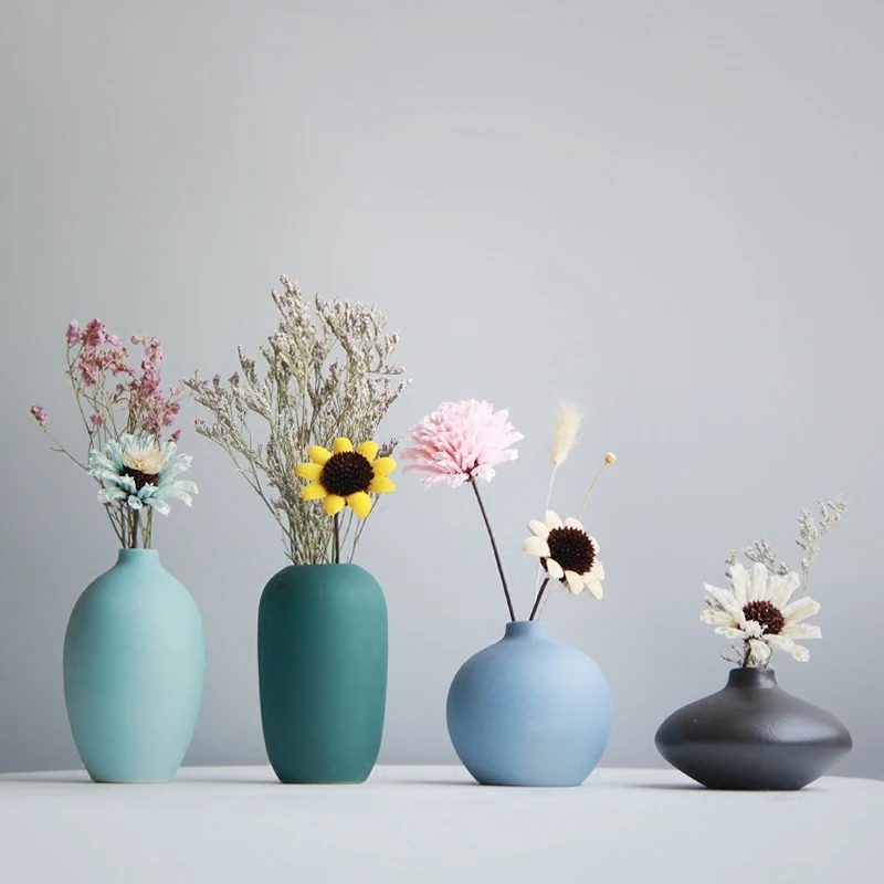 

Jamal's Modern ceramic vase Mini flower vases for homes Handmade Dry flowers Flowerpot home decoration accessories wedding vases