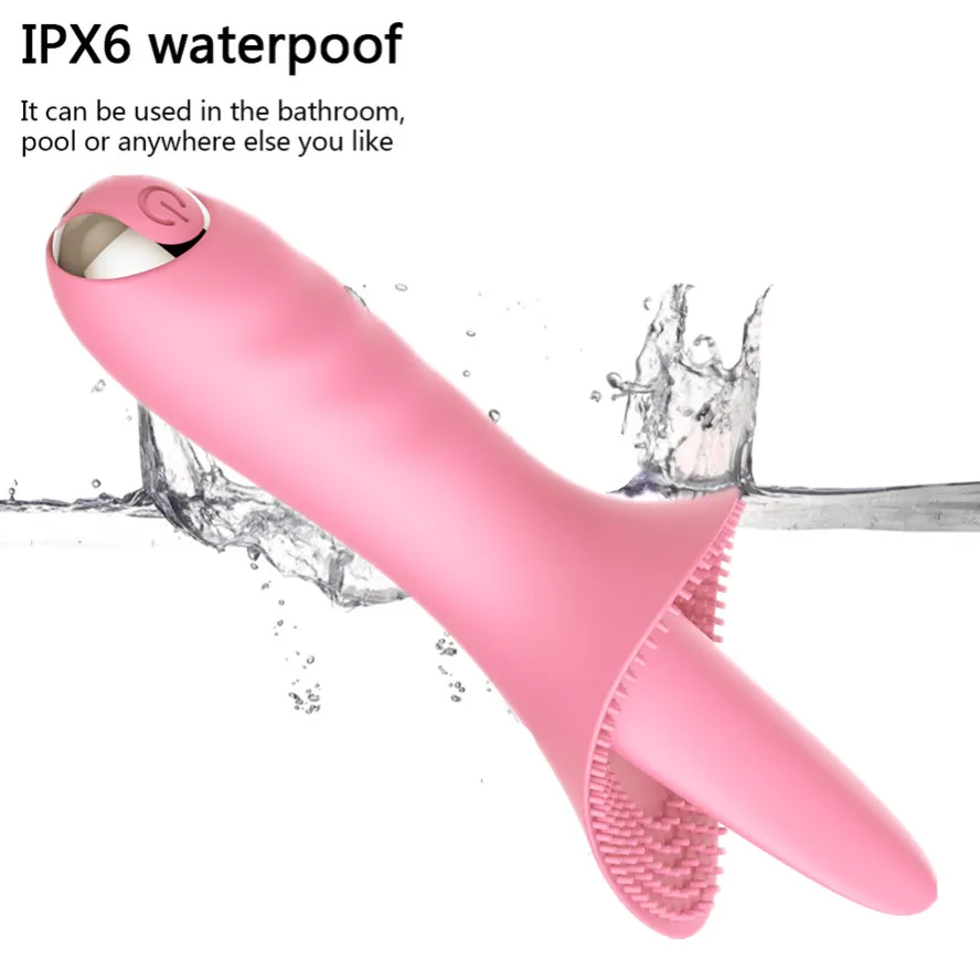 10 Speed Mute Mini AV Wand Clitoris Vibrator Oral licking Clit Anal Sex Toy Adult Products Vagina G-spot Masturbator For Women