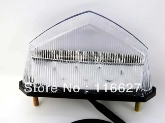 Luz trasera de freno LED transparente para Yamaha Dual Sport ATV, YFZ WR XT TTR TW YZ 80 250 125