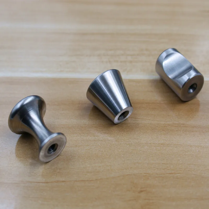 

Stainless Steel Simple Drawer Knob Furniture Hardware Wardrobe Shoe Door Single Hole Handle Round Cone Pull