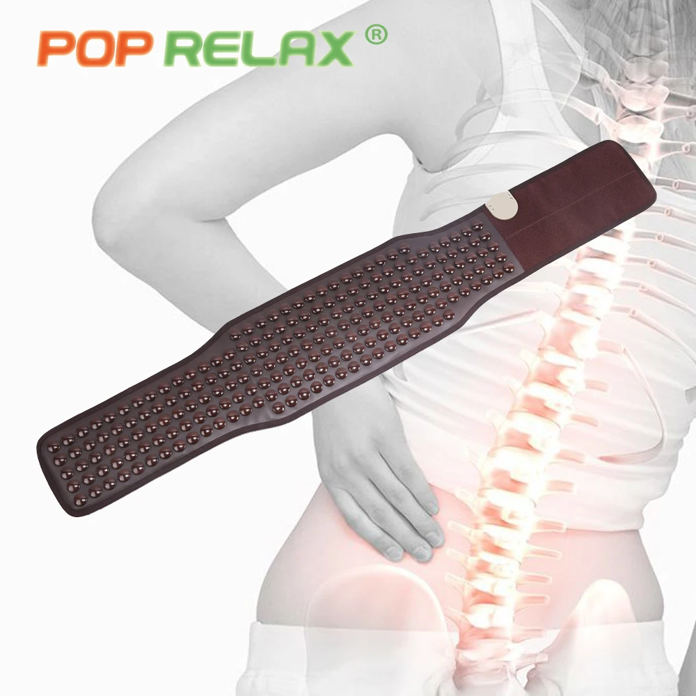 POP RELAX Korea germanium stone belt back waist pain relief electric thermal tourmaline physiotherapy anion health care foot mat