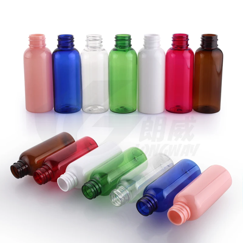 free shipping Capacity 50ml 50pcs/lot Cover all round shoulder a spray bottle plastic bottle Packaging bottles