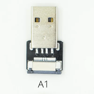 USB-кабель FFC Micro Type-C, тонкий, плоский, гибкий FPC для бесщеточного портативного карданного монитора FPV, зарядка OTG, AV-выход