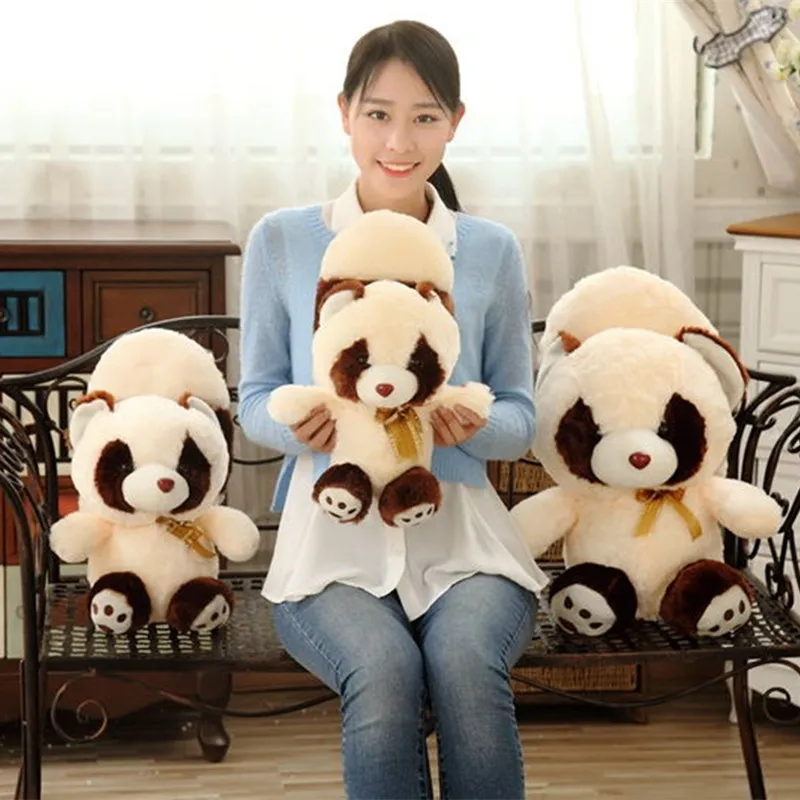 

Soft PP Cotton Stuffed Raccoon Bear With Long Tail Toy Boys&Girls Animals Bear Doll Plush Toys For Kids Valentine's Day Gift