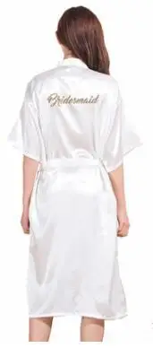 

TJ02 Women Bathrobe Letter Bride Bridesmaid Mother of the Bride Maid of Honor Get Ready Robes Bridal Party Gifts Dressing Gowns