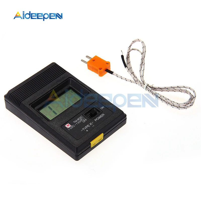 TM-902C (-50C to 750C) Temperature Meter TM902C Digital K Type Thermometer Sensor With Thermocouple Probe detector Needle