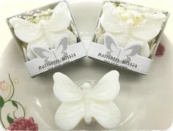 20pcs White Butterfly Soap With Box For Wedding Party Birthday Baby Shower Souvenirs Gift Favor New