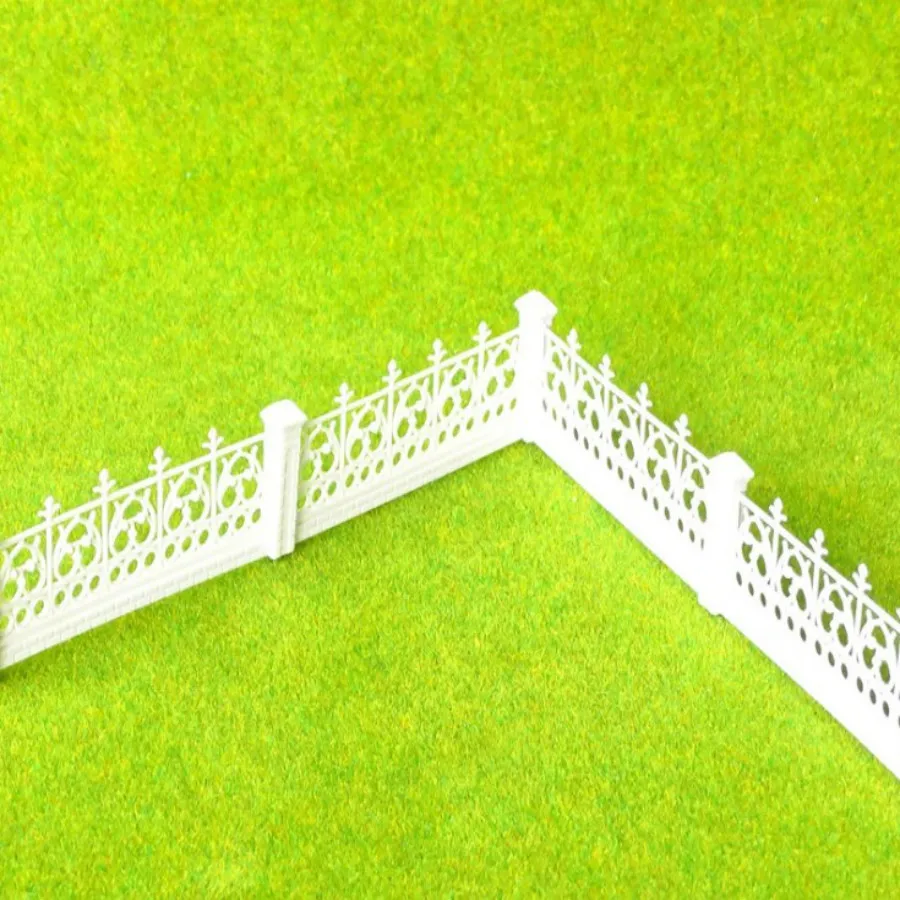 10pcs/Lot 1/100 DETACHABLE FENCES For 3*100cm Model Train 1:87 Ho Scale Railway Modeling