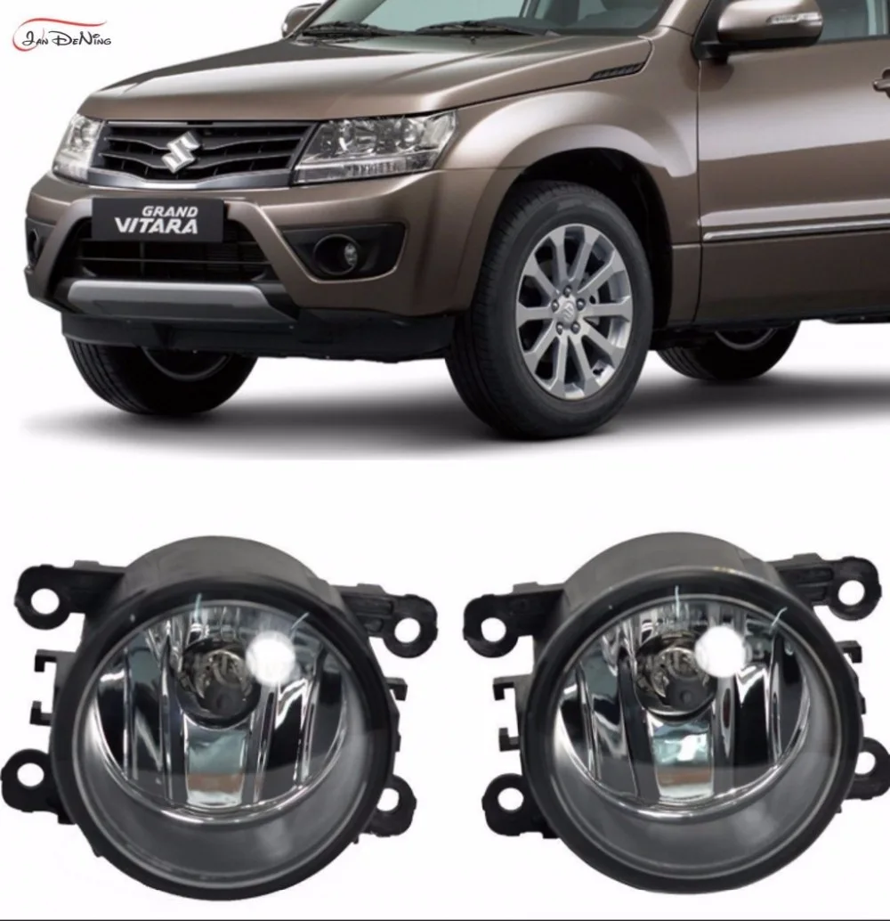 

JanDeNing Car Fog Lights For Suzuki GRAND VITARA 1996-2004 Front Fog Lamp Light Replacement Assembly kit (one Pair)