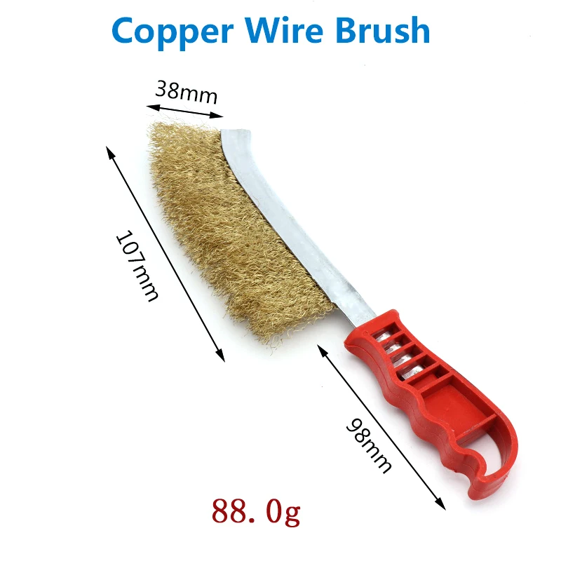 1pcs 25cm Copper/Stainless Steel Wire Hand Brush Heavy Duty Multi Purpose Rust Paint Metal Remover Craft Tools
