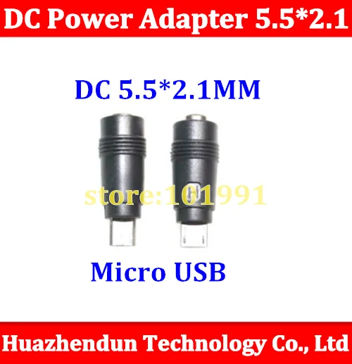 

500pcs New 5.5*2.1 to Micro USB Jack Micro 5Pin DC Power Charger Adapter Converter Connector for Laptop/Tablet/Mobile Phone