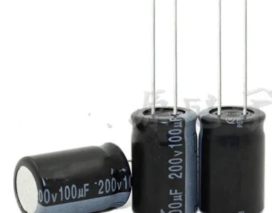 200V 100UF 100UF 200V   Electrolytic Capacitor  volume 13*21 best quality New origina