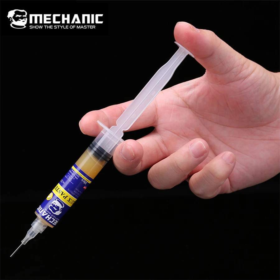 

MECHANIC 10CC Soldering Flux NO-Clean Solder Flux Paste for Smartphone Computer Motherboard SMD PGA BGA PCB Repair Tools