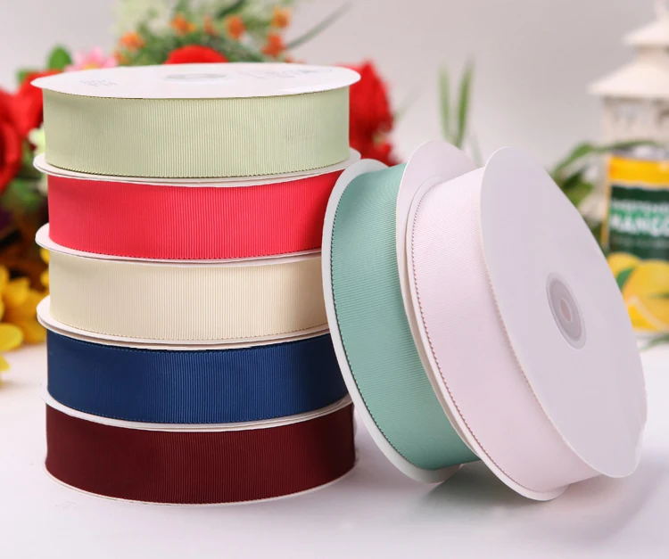 [IuBuFiGo] 100% Polyester Solid Color Petersham Ribbon Hat Ribbon 6mm9mm13mm16mm19mm 50yard/lot images - 6