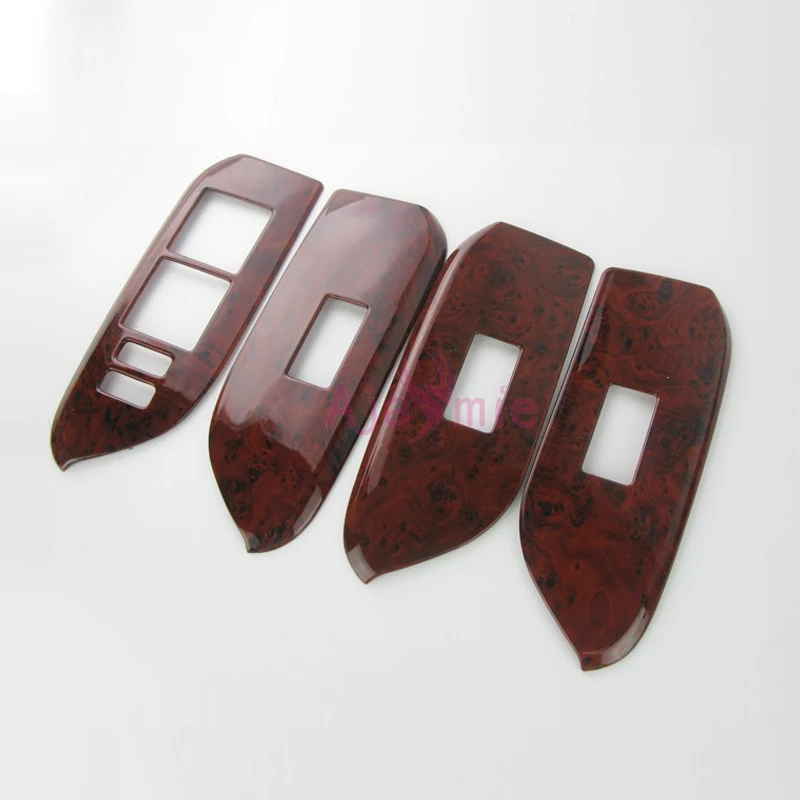 For Toyota Land Cruiser 150 Prado FJ150 2010-2017 Interior Moulding Trim Cover Wooden Panel Overlay Car Styling Accessories
