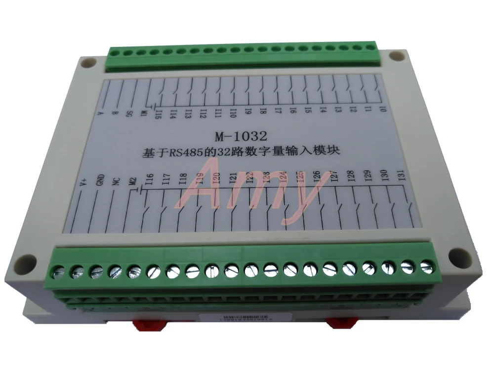 M-1032 Modbus based 32 channel isolated digital input module (universal type) 24VDC input