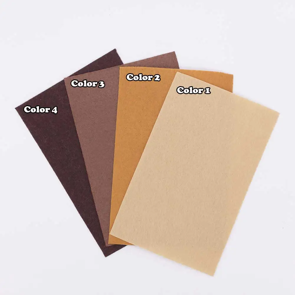 Brown Chocolate Felt Craft 1mm Felt Polyester Fabrics Sheet For Diy Decoration Sewing Fieltro Feltro textiles Entretela A6