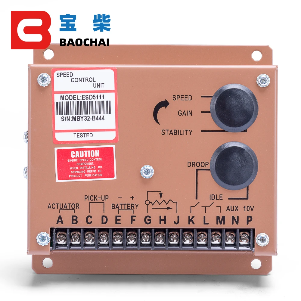 

Engine Motor Speed Regulator ESD5111 diesel genset adjustment controller power supply DC generator part 12v 24v speed govornors