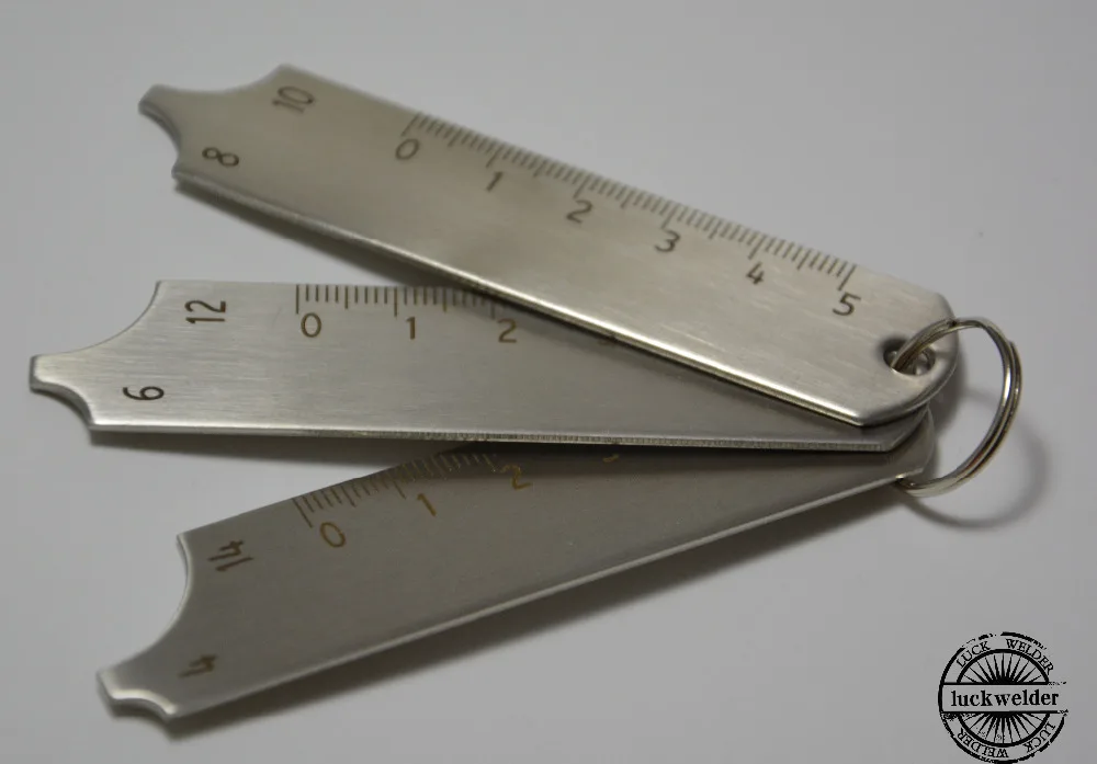 สามชิ้นชุดกุญแจตรวจสอบเชื่อม Gauge Fit MIG/TIG/STICK Test Gage