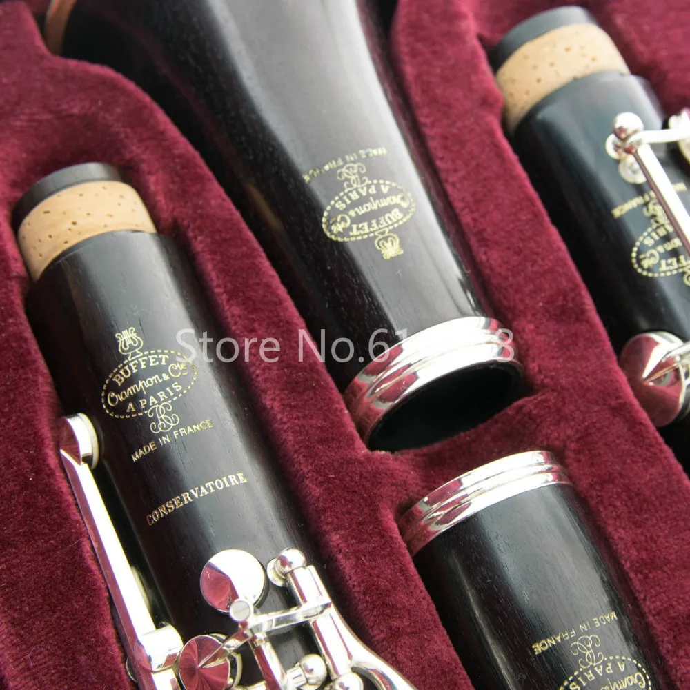 New Buffet Crampon Conservatoire C12 High Quality 17 Keys Bb Clarinet Brand Musical Instruments Black Tube Clarinet With Case