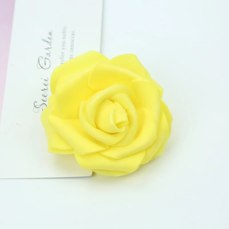 7CM Schaumrosen Blumenwand Heim- und Hochzeitsdekoration Brautaccessoires Ausverkauf Scrapbooking Brosche Handgemachte Kunstblumen – Detail 12
