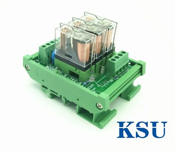 

3-way relay module multi-channel solid state relay plc amplifier board 16A DC 24V DC 12V NPN/PNP breakout