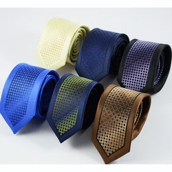 GUSLESON New Slim Ties For Men High Quality Wedding Tie Dot Striped Necktie Corbatas Hombre Cravate Men's ties For Business