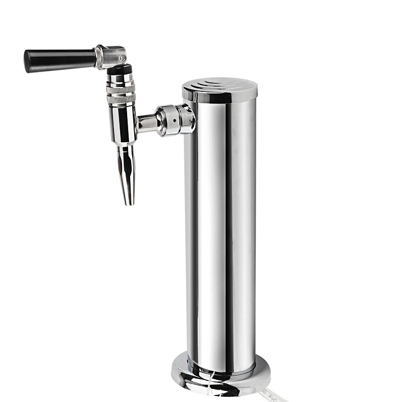 One Faucet Beer Tower Top Quality Smoothly Single Stainless Steel Control Foam Tap Home Brew come with hose pipe Bar Accessories